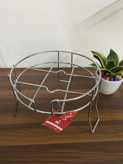 Stainless Steel Matka Stand | Tiered Countertop Pot & Jug Rack Chrome FILTERSTAND 4