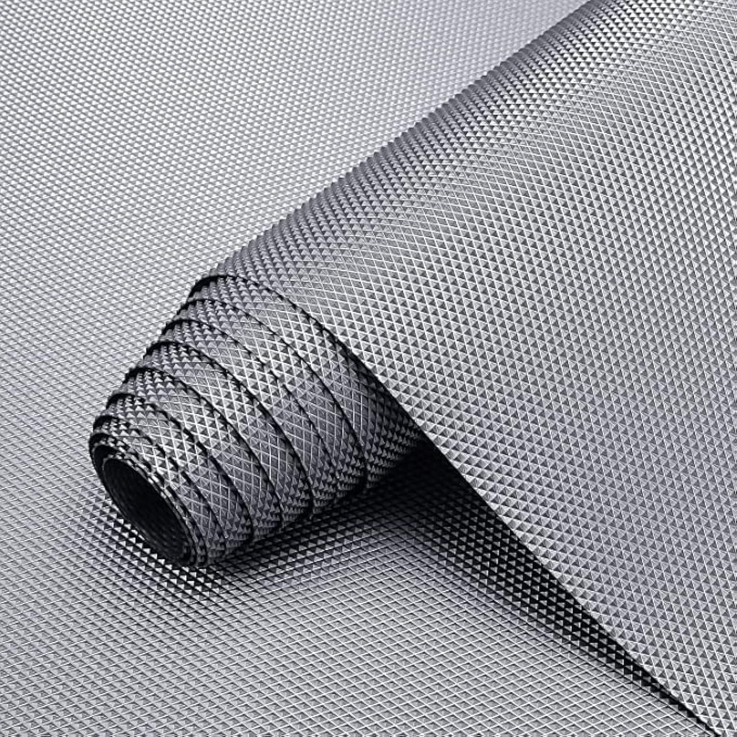Metallic Grey EVA Anti-Slip Shelf Liner Roll - 45 cm x 3 m, Multipurpose Mats3GREYMAT1 1