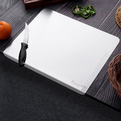 Stainless Steel Countertop Chopping Board - L-Shape 41x31 cm, Heavy Duty, Rust-Free, Kitchen & Professional UseLCB41X311 2