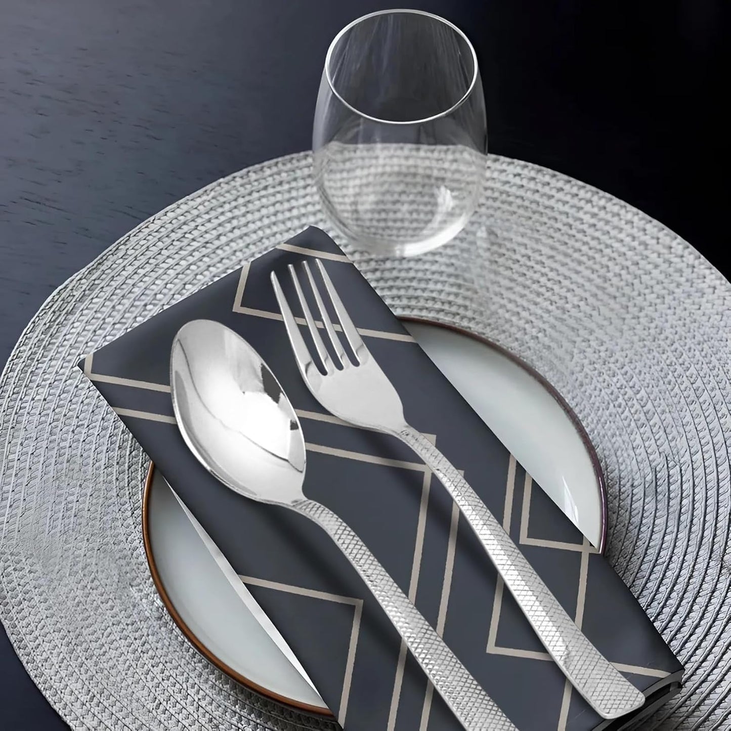 24-Piece Premium Stainless Steel Cutlery Set | Silver Spoons & Forks for Home & Kitchen PC1201IMP 4