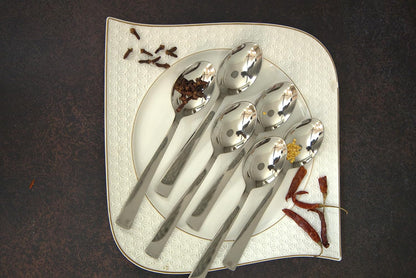 12 Pcs Stainless Steel Dinner Spoon Set | Mirror Finish Silver Spoons 16 cm PARAGIMPBABY 4