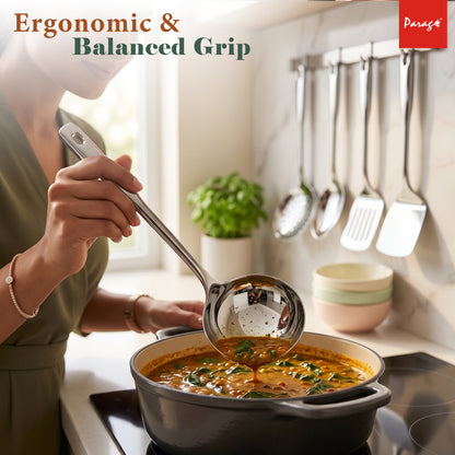 Kitchen Cooking Tool Set | 5 piece | Stainless Steel | Silver | Premium