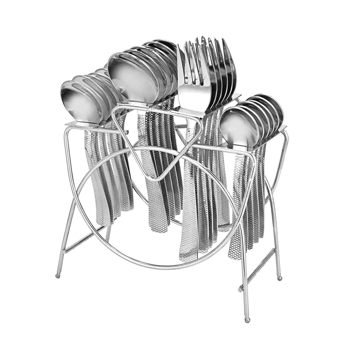 Cutlery Set | 25 pcs | Stainless Steel | Silver | Premium