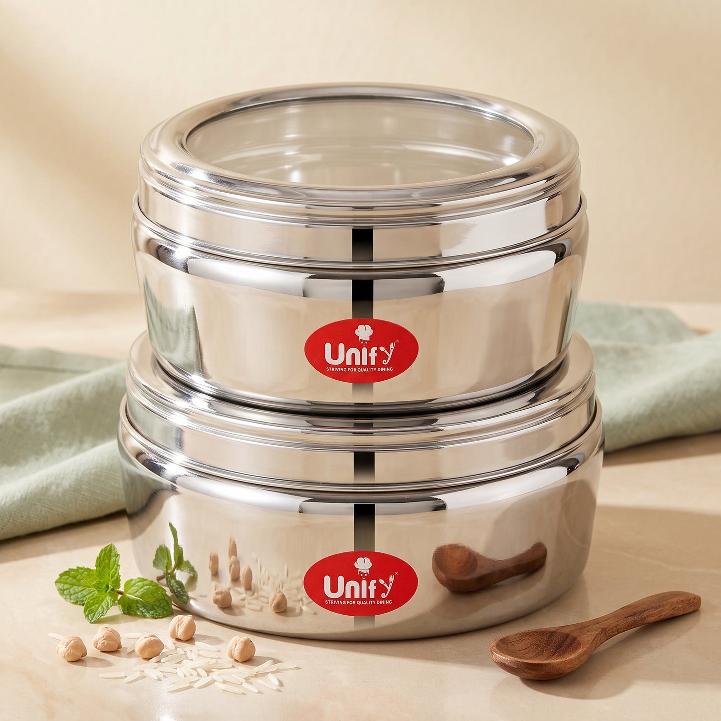 Storage Container | 1l, 1.2l | Stainless Steel | Airtight