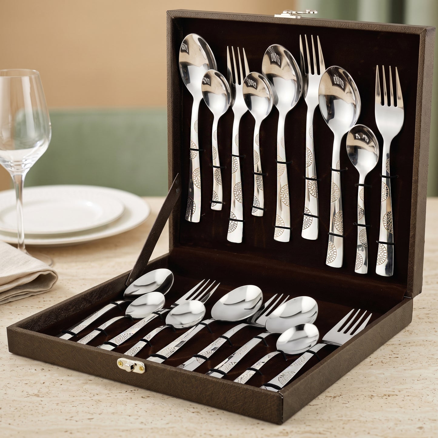 Cutlery Set | 18pc | Stainless Steel | Silver | Premium