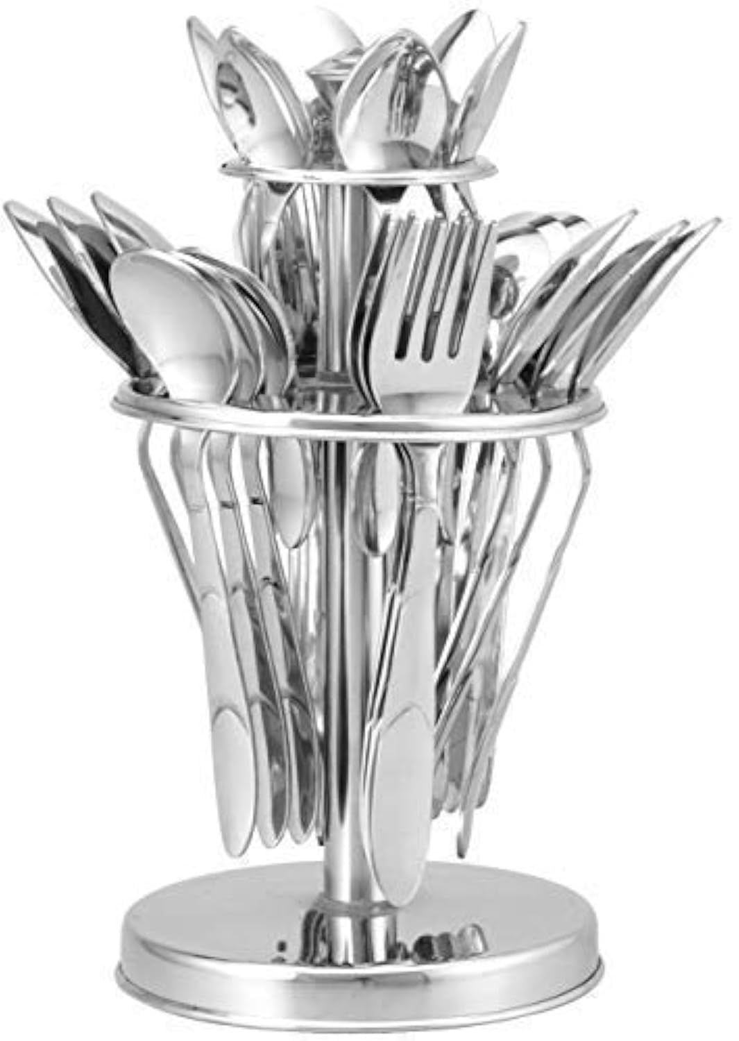 Cutlery Set | 25pc | Stainless Steel | Silver | Blossom
