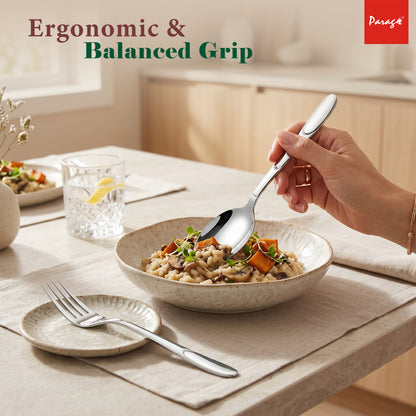 Cutlery Set | 25pc | Stainless Steel | Silver | Blossom