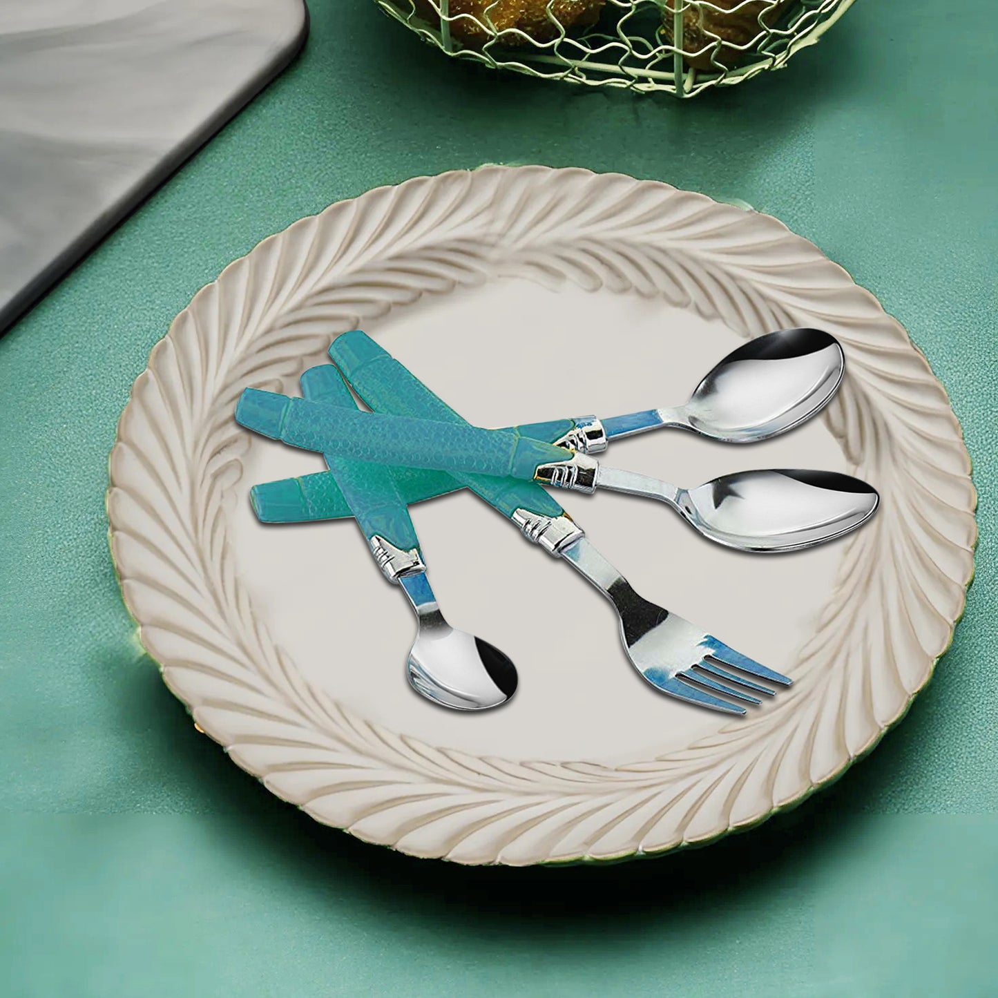 Cutlery Set | Stainless Steel | Blue | Camry