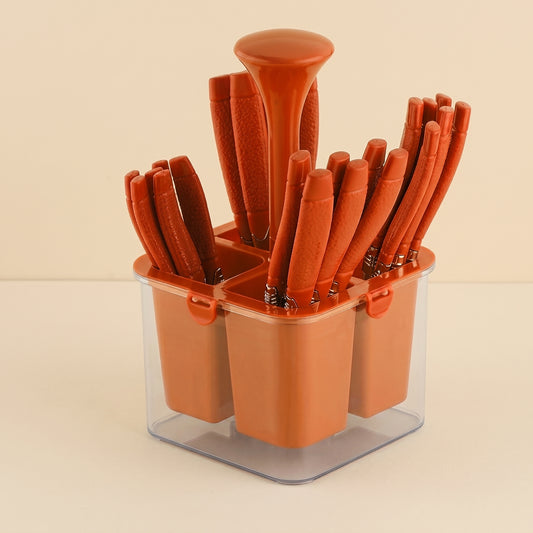 Cutlery Set | Stainless Steel | Orange | Camry