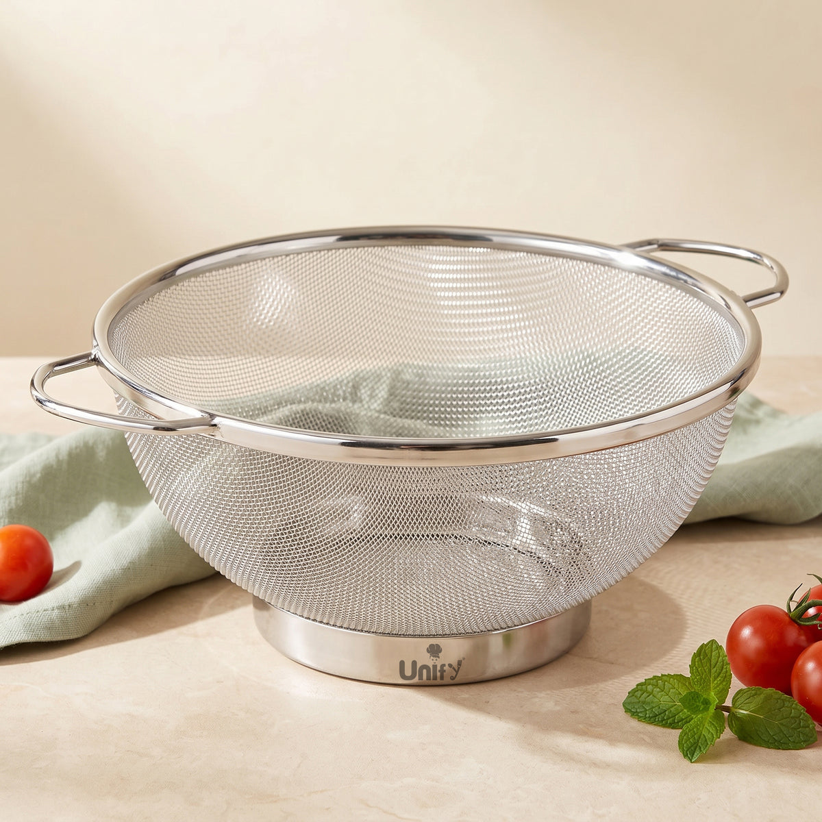 Strainer & Colander 28cm Stainless Steel Silver – Parage