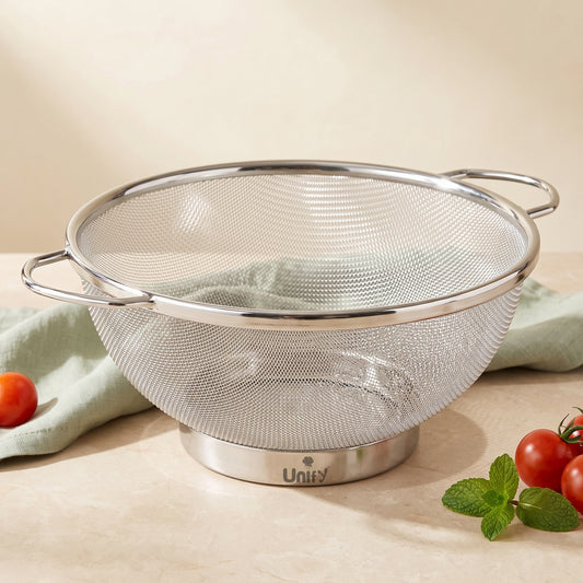 Strainer & Colander | 28cm | Stainless Steel | Silver