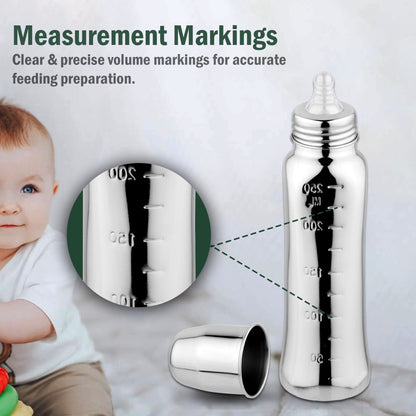 Stainless Steel Baby Feeding Bottle | 250ml BPA Free