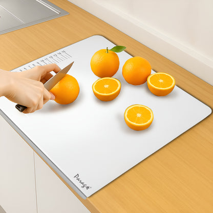 Stainless Steel Countertop Chopping Board - L-Shape 41x31 cm, Heavy Duty, Rust-Free, Kitchen & Professional Use