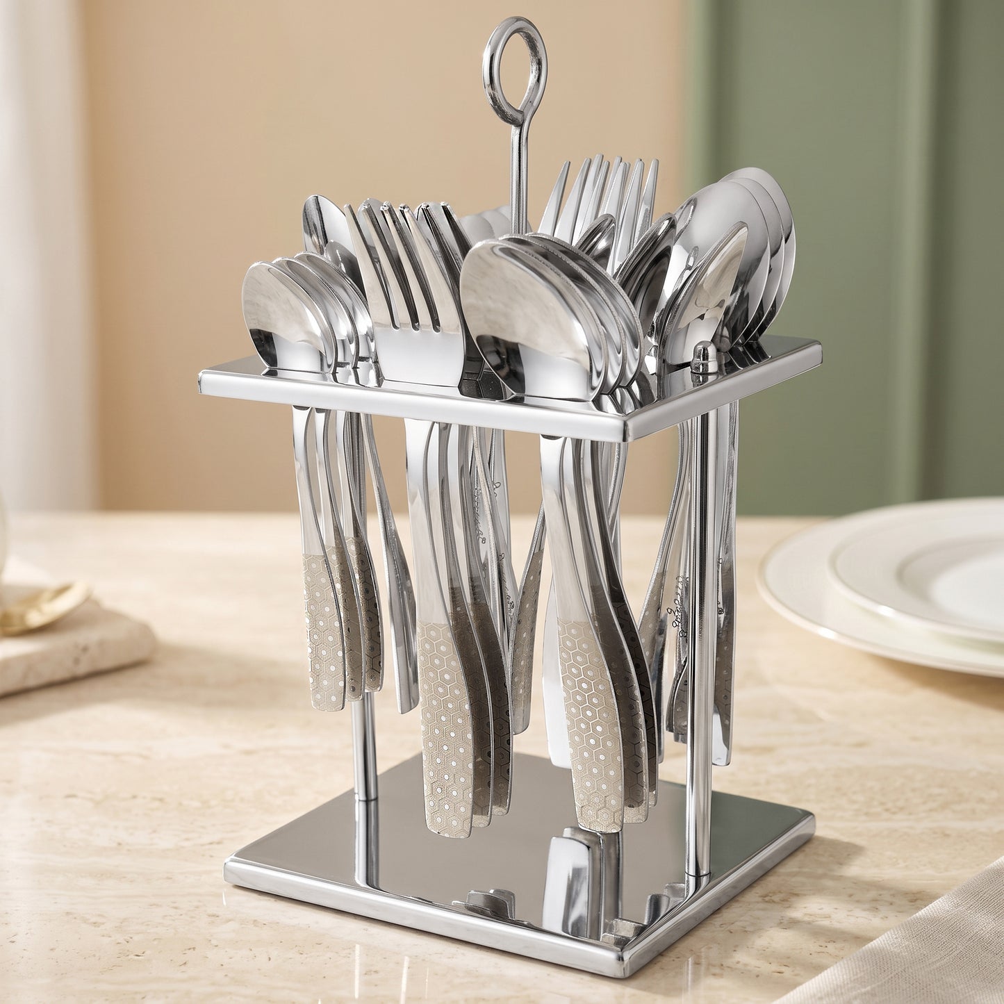 Cutlery Set | 25 piece | Stainless Steel | Sapphire Dazzle