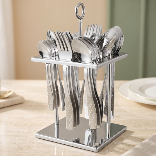 Cutlery Set | 25 piece | Stainless Steel | Sapphire Dazzle