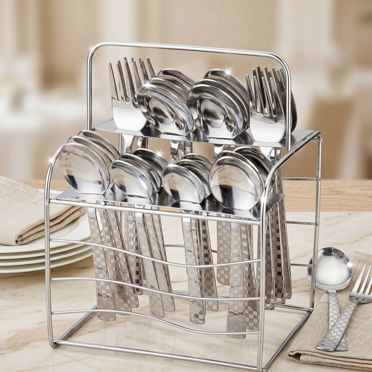 Cutlery Set | Stainless Steel | Silver | Decora