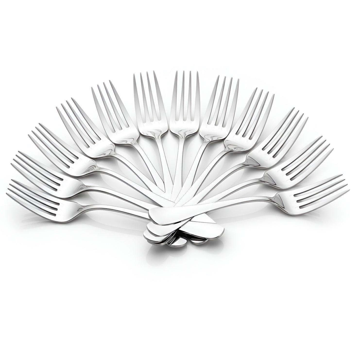 12 Pieces Stainless Steel Dinner Forks Set for Home, Kitchen & Dining Table