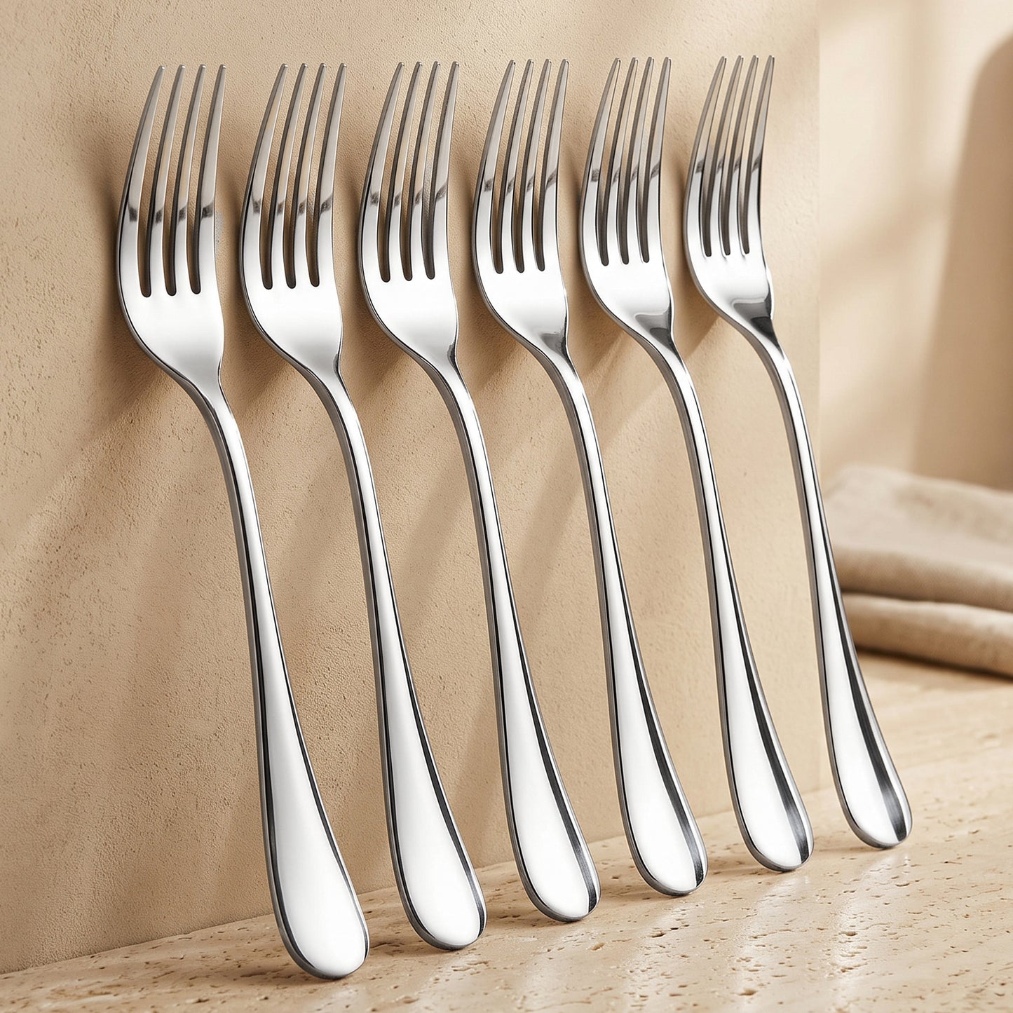 Cutlery Set | 18.5 cm, 6 piece | Stainless Steel | Silver | Fruit Forks