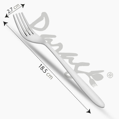 Stainless Steel Table Fork Set of 12 | 18.5 cm Dining Forks for Home & Kitchen (Sigma)