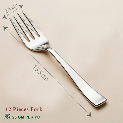 Cutlery Set | 15.5cm | Stainless Steel | Silver | Premium
