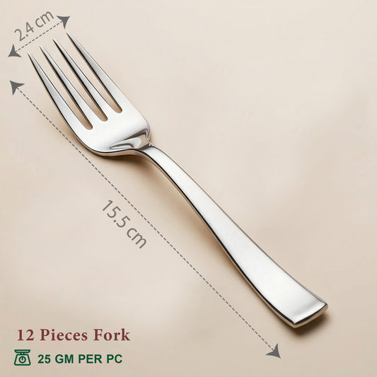 Cutlery Set | 15.5cm | Stainless Steel | Silver | Premium