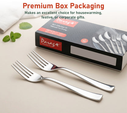 Table Fork Set | 18 cm, 6 piece | Stainless Steel | Silver