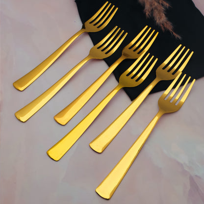 Cutlery Set | 18.5cm, 6 piece | Stainless Steel | Gold