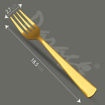 Cutlery Set | 18.5cm, 6 piece | Stainless Steel | Gold