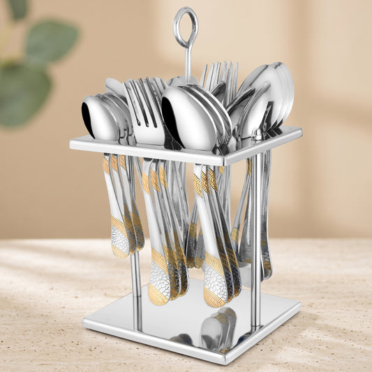 Cutlery Set | Stainless Steel | Golden | 24K Gold Plated
