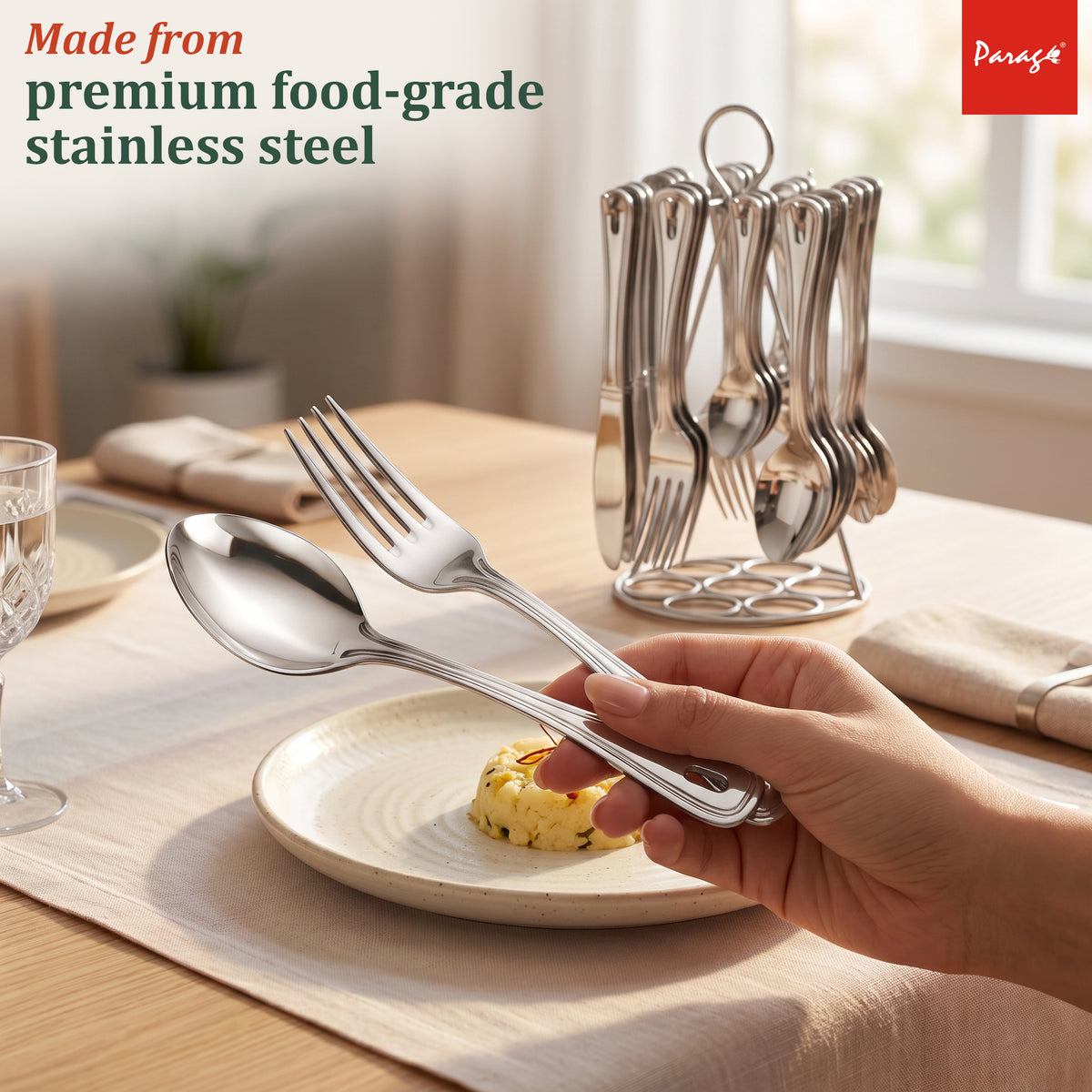 Cutlery Set Stainless Steel Silver Imperio – Parage