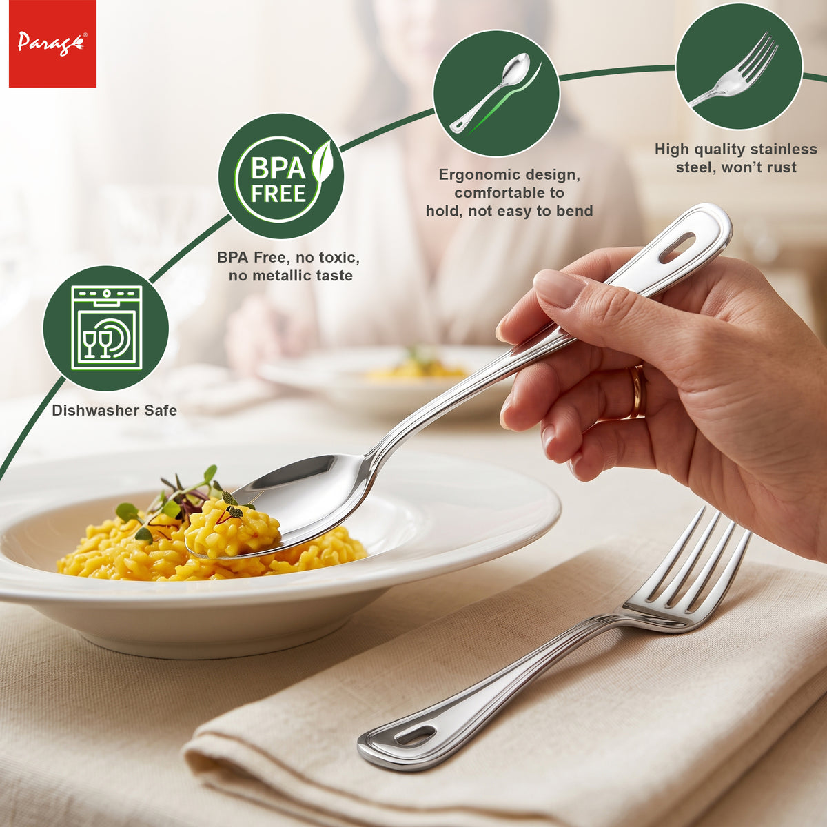 Cutlery Set Stainless Steel Silver Imperio – Parage