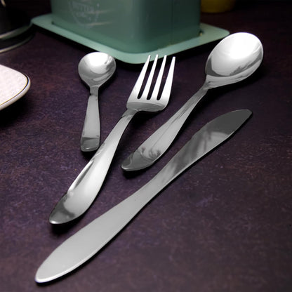 25 Pieces Jazz Premium Stainless Steel Cutlery Set - Spoons, Forks, Knives & Stand