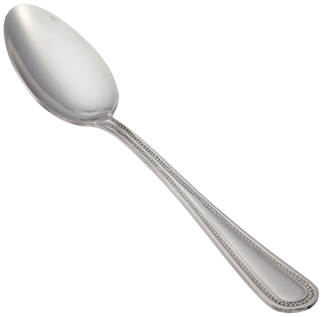 12 Pcs Stainless Steel Dinner Spoon Set | 15.5 cm Juhi Table Spoons Silver