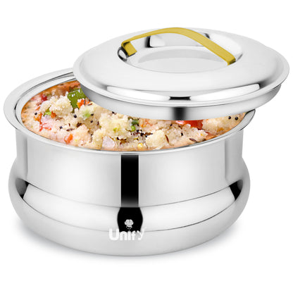 Lumia Stainless Steel Insulated Casserole 3000ml | 3-Layer Thermal Hot Pot Serveware