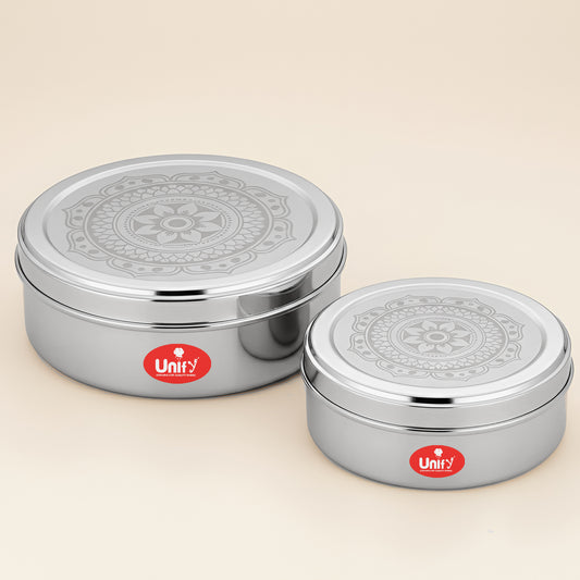 Storage Container | 900ml, 1200ml | Stainless Steel | Silver