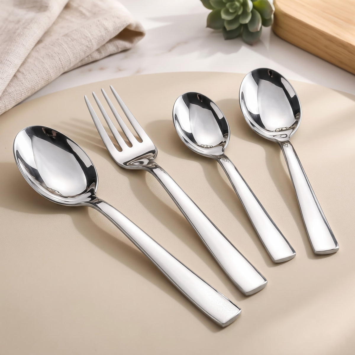 Cutlery Set Stainless Steel Silver 24 pcs – Parage