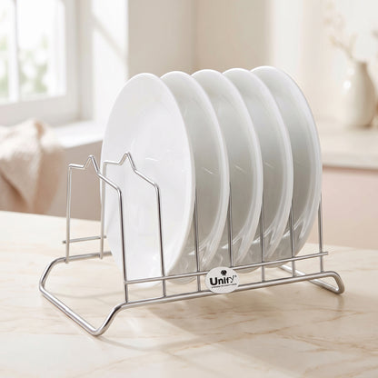 Plate Rack 6 section Stainless Steel Silver – Parage