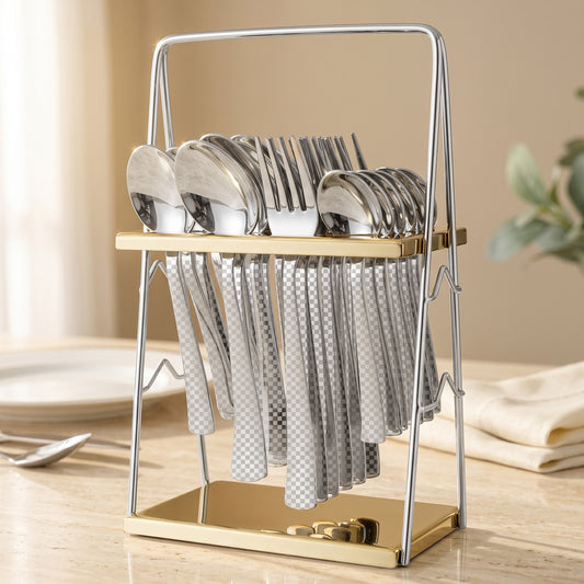 Cutlery Set | Stainless Steel | Chess Design