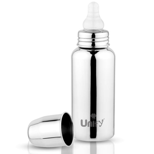 Baby Feeding Bottle | 250ml | Stainless Steel | Leak-Proof