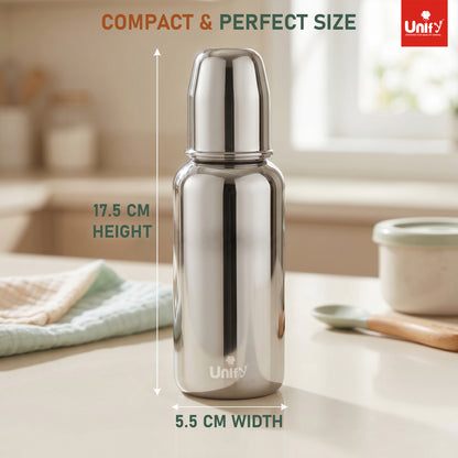 Baby Feeding Bottle 250ml Stainless Steel Leak-Proof – Parage