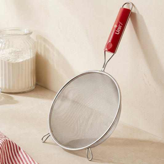 Strainer & Colander | 18.5cm | Stainless Steel | Red