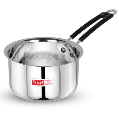 Stainless Steel Saucepan | 1.25L Heavy Gauge | Silver