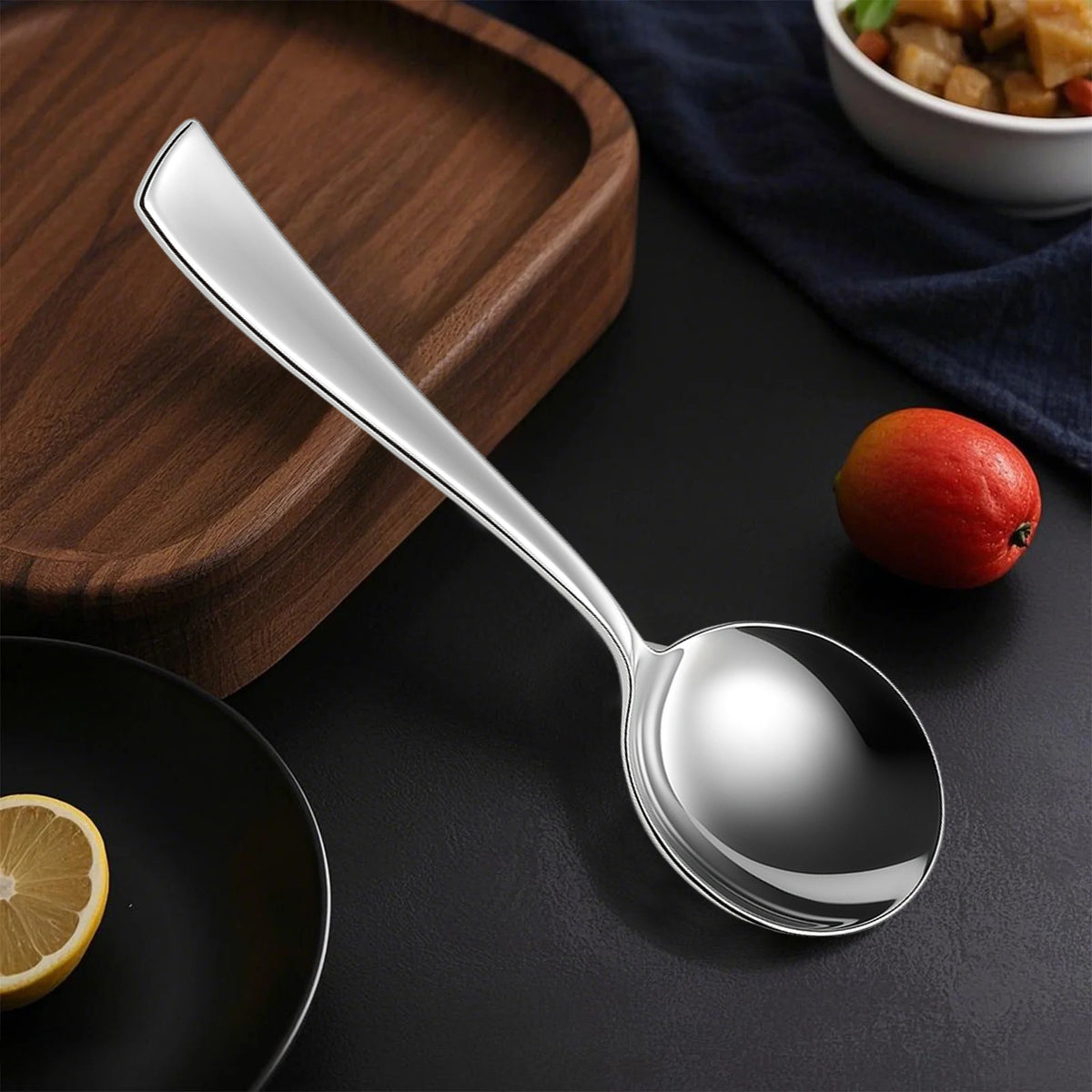 Soup Spoon Set 18.5cm, 6 piece Stainless Steel Silver – Parage