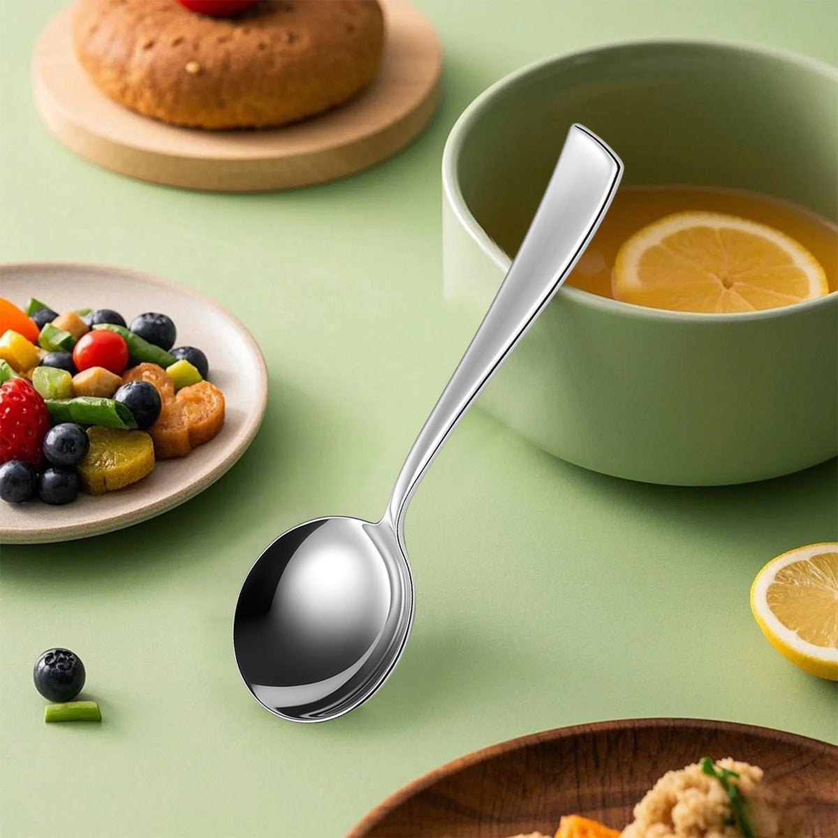 Soup Spoon Set 18.5cm, 6 piece Stainless Steel Silver – Parage