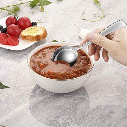 Soup Spoon Set 18.5cm, 6 piece Stainless Steel Silver – Parage