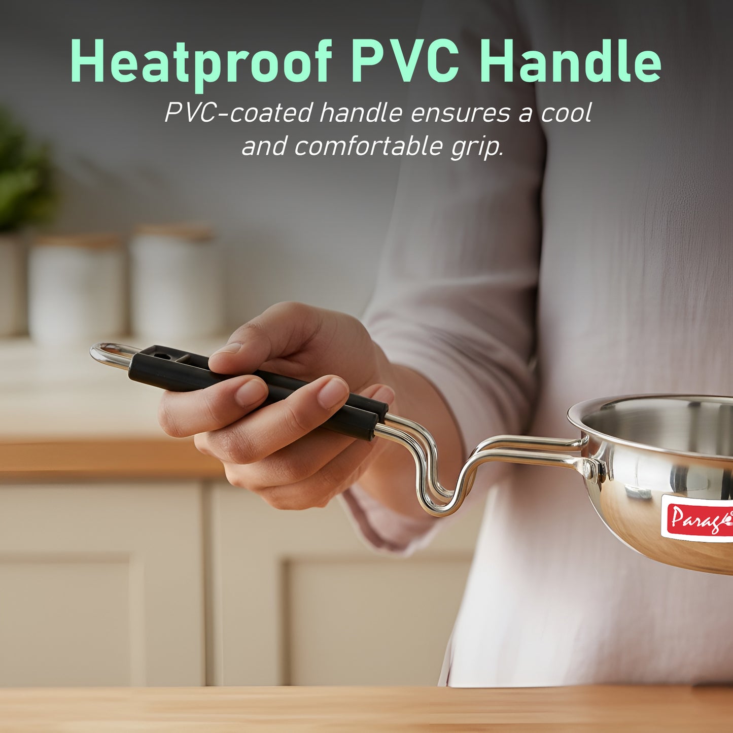 1 Piece Tryply Stainless Steel Tadka Pan 500ml with Heat Resistant Handle | Small Deep Tempering Pan for Dal, Ghee & Curry | Durable Steel Tadka Pan for Indian Cooking (13 cm Diameter)
