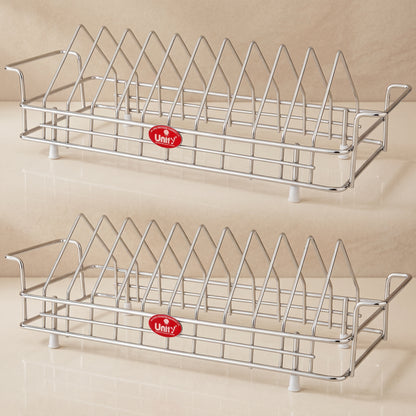 Plate Rack 10 section Stainless Steel Silver – Parage