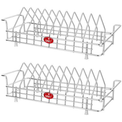 Plate Rack 10 section Stainless Steel Silver – Parage