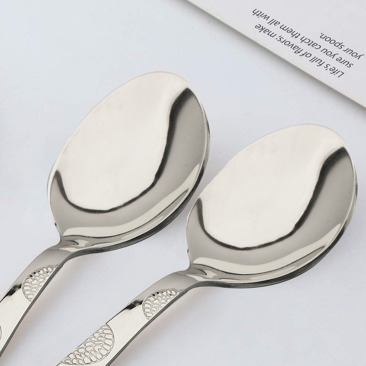 6-Piece Stainless Steel Tea Spoon Set | 14 cm Premium Small Spoons for Home & Kitchen (Silver)