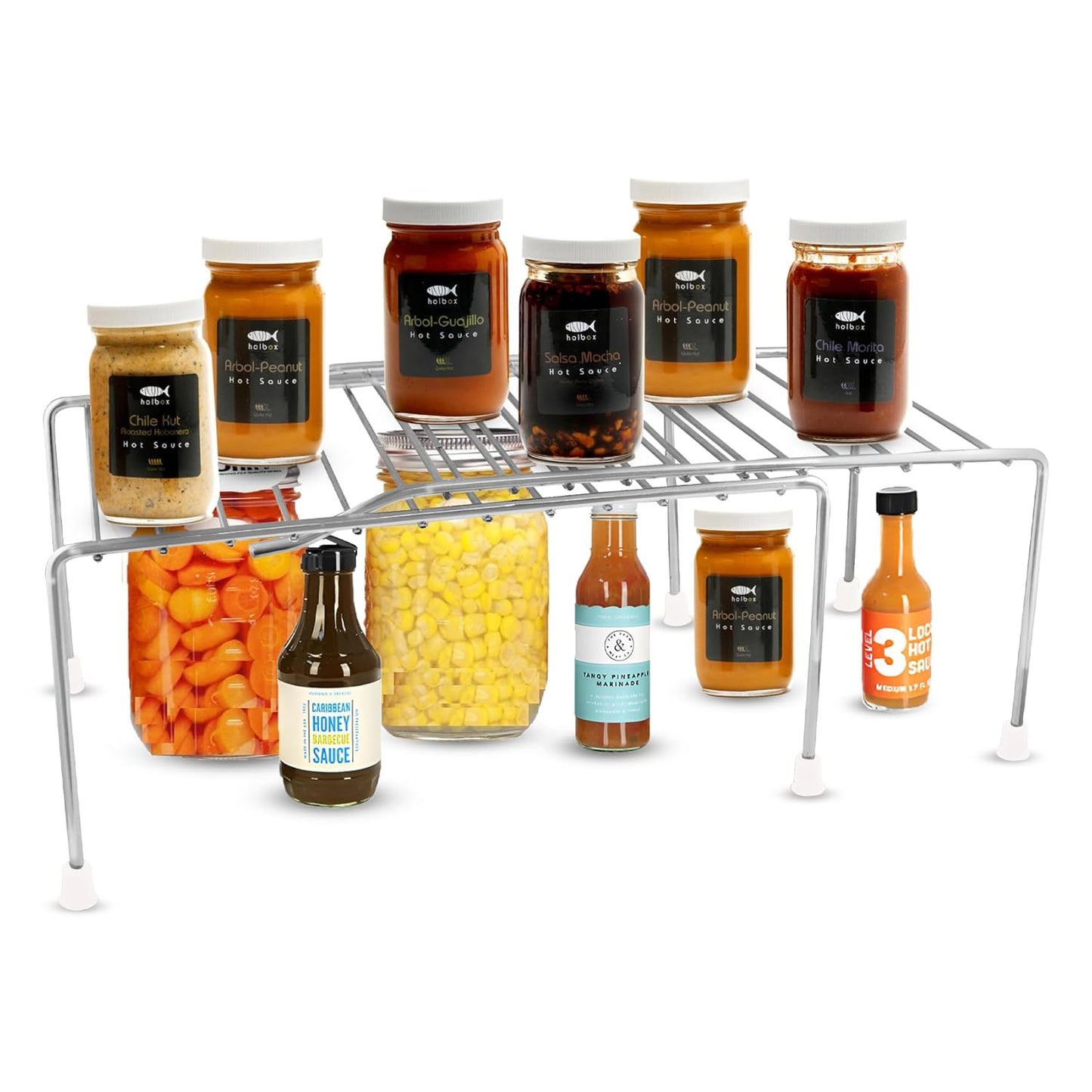 Stainless Steel Kitchen Dish Rack | Expandable Storage & Organizer, Extendable Up to 580mm (Silver)